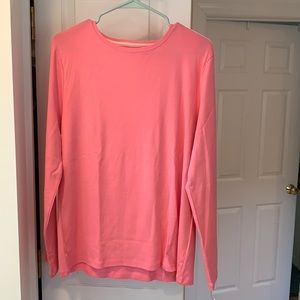 NWT Talbots long sleeve pink Pima Cotton shirt